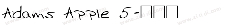 Adams Apple 5字体转换